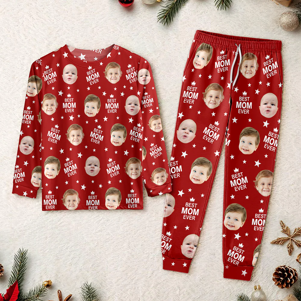 Custom Face Photo Best Mom Best Dad Ever Sleepwear CH07 899122 - Image 4