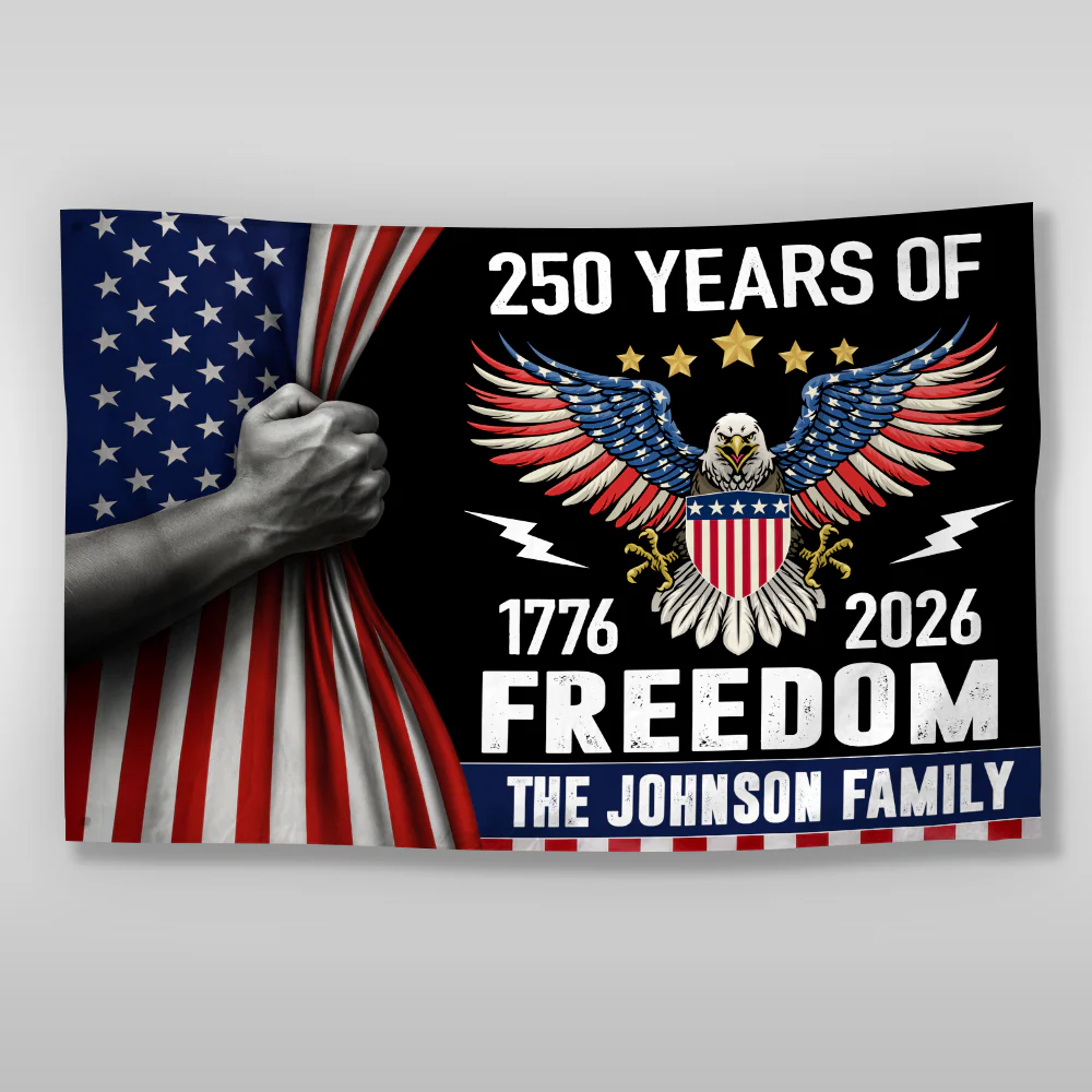 Custom Family Name Celebrate 250th Anniversary of America House Flag CH07 910166 - Image 6