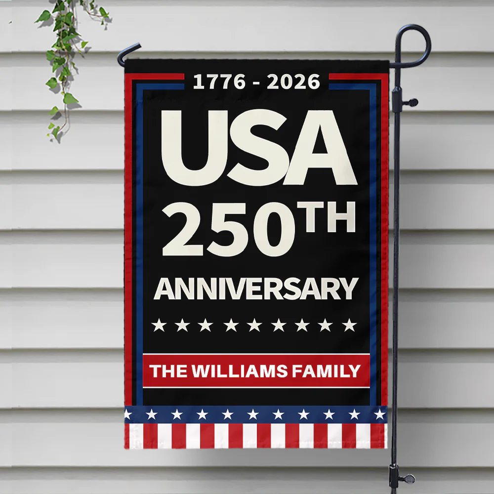 Custom Family Name Celebrate America 250th Anniversary Garden Flag CH07 899604 - Image 7