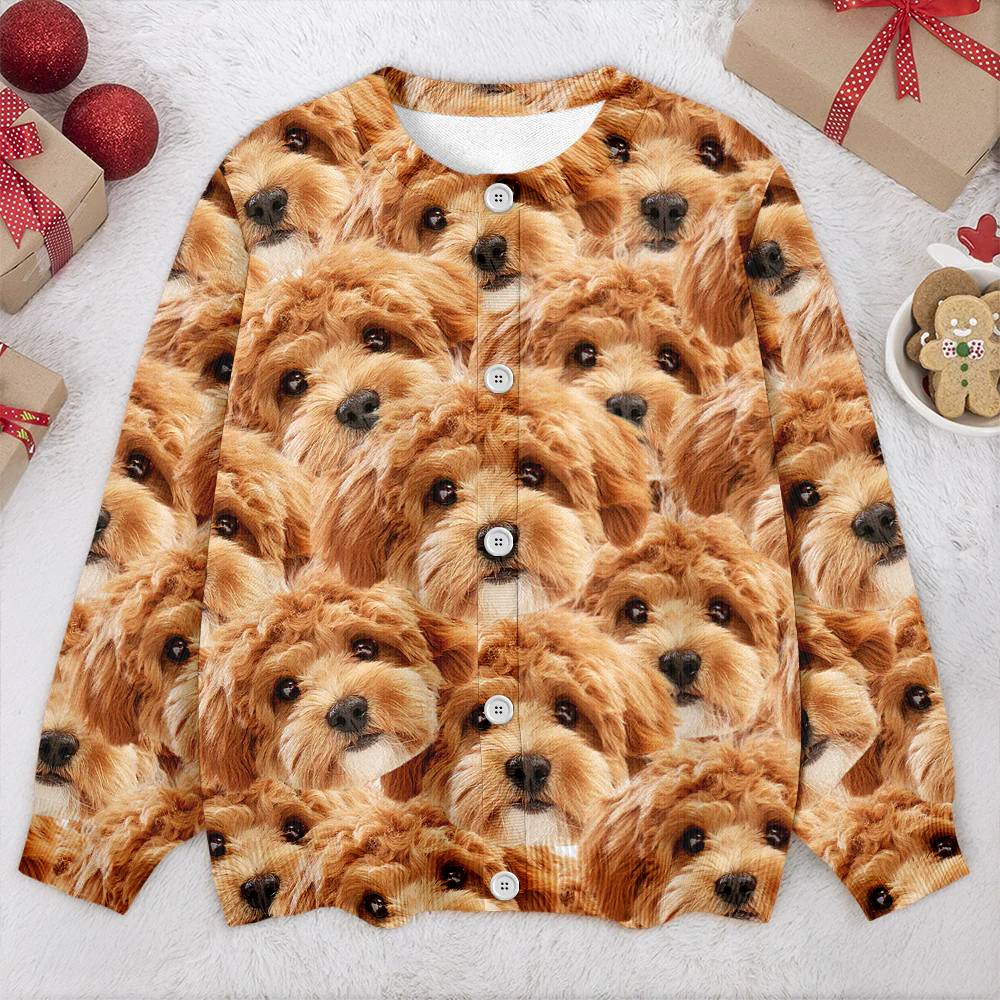 Custom Funny Dog Face Cardigan Gift For Dog Lovers CH07 899830 - Image 3