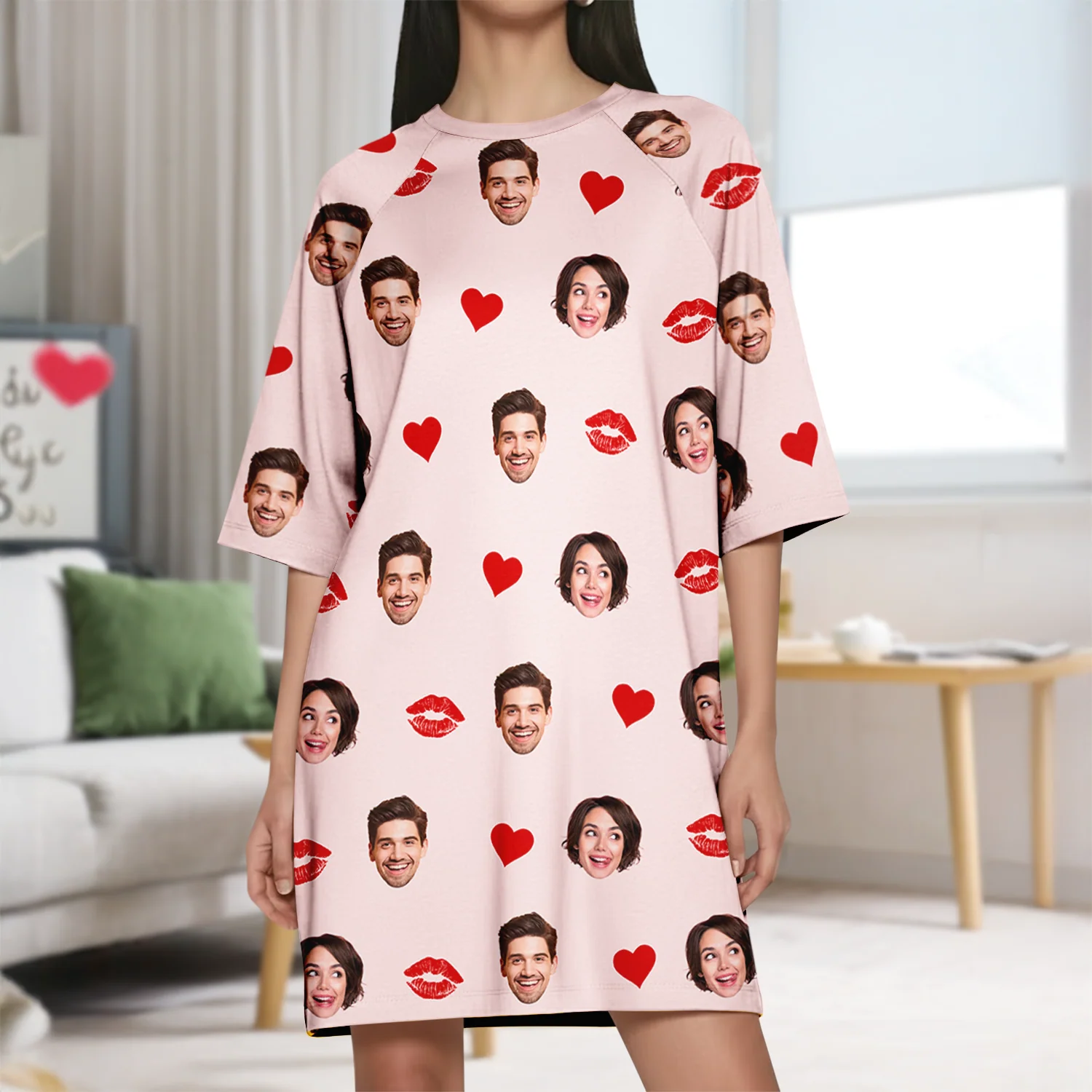 Custom Funny Face Nightgown Gift For Wife, Girlfriend CH07 910364 - Image 11