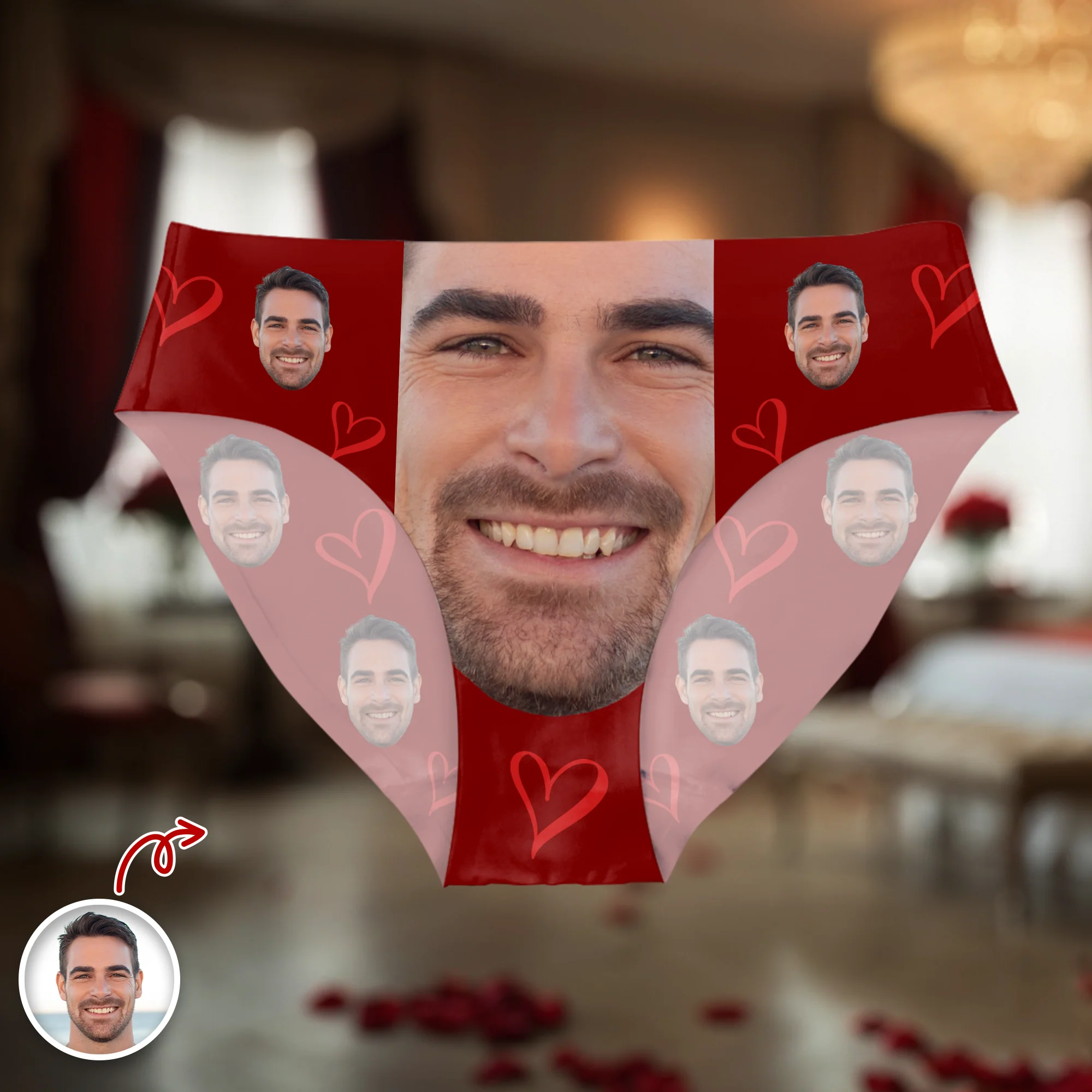 Custom Funny Husband Boyfriend Face Underwear For Women CH07 910094 - Image 2