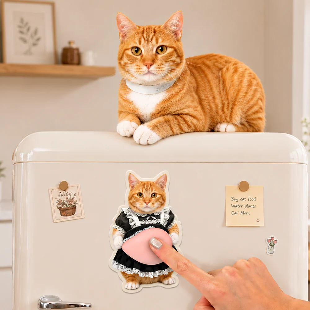 Custom Funny Photo Pet Belly Squishy Fridge Magnet Gift For Dog Lover Cat Lover CH07 911870 - Image 2
