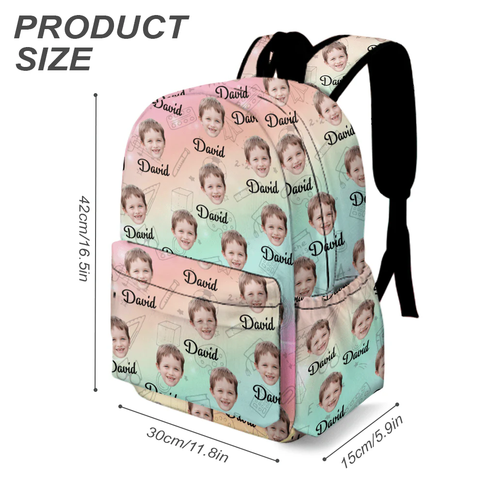 Custom Kid Photo Backpack Gift For Daughter Son CH07 895204 - Image 7