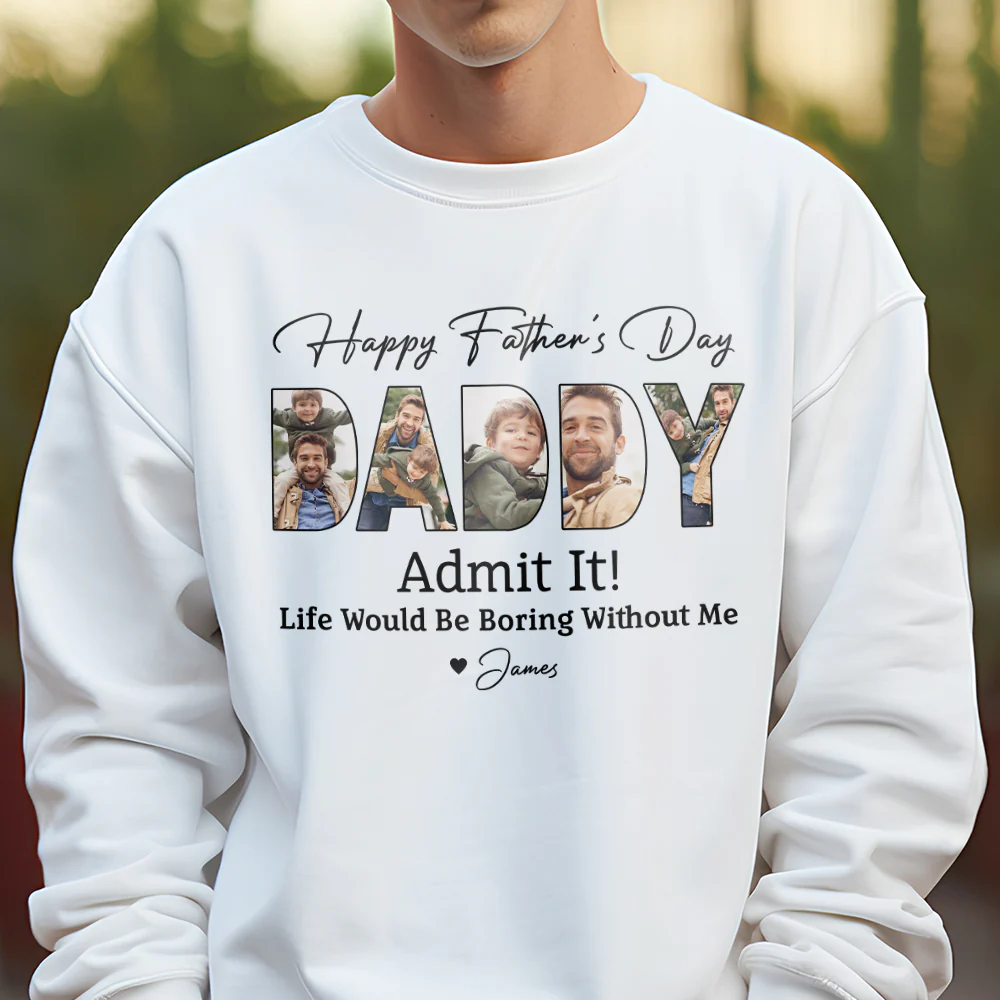 Custom Kid Photo Life Would Be Boring Without Us Bright Shirt Father's Day Gift CH07 895900 - Image 6