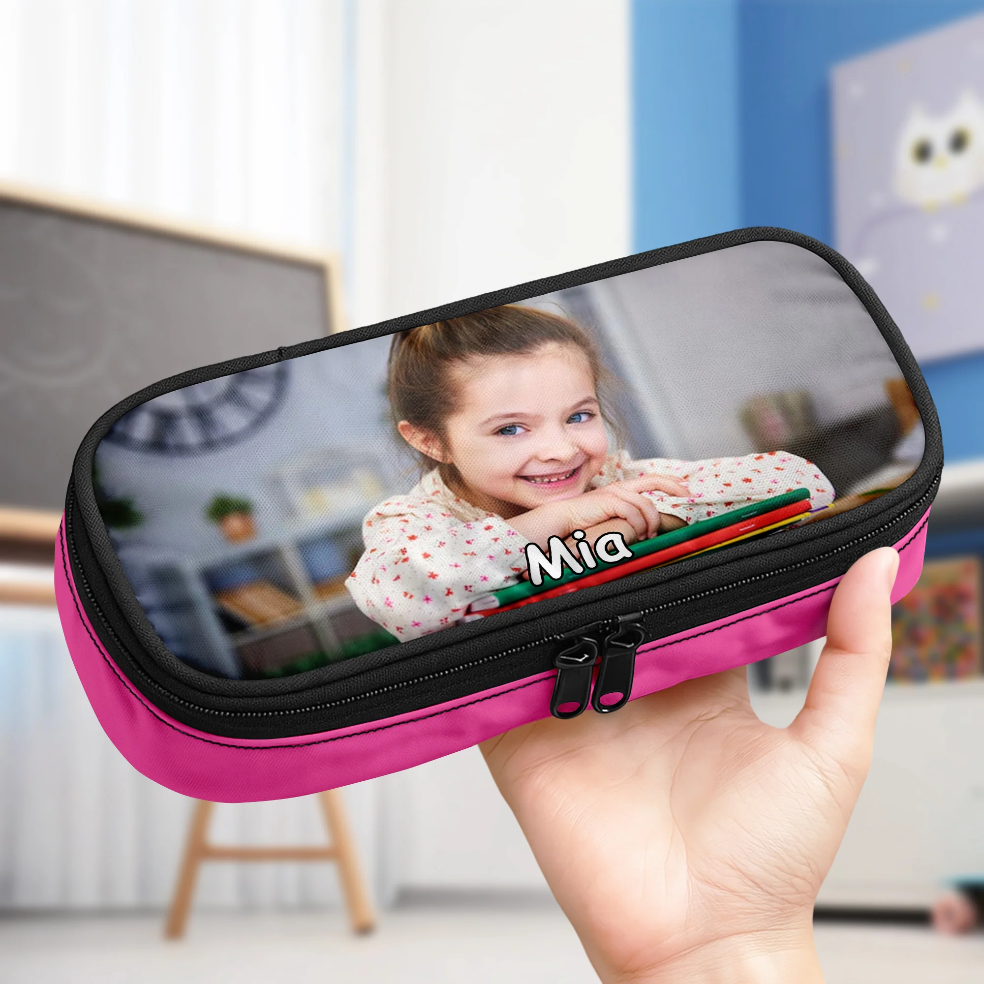 Custom Kid Photo Pencil Case Personalized Back To School Gift For Daughter Son CH07 896228 - Image 8