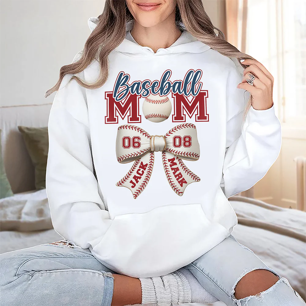 Custom Name Baseball Mom Coquette Bright Shirt CH07 895312 - Image 3
