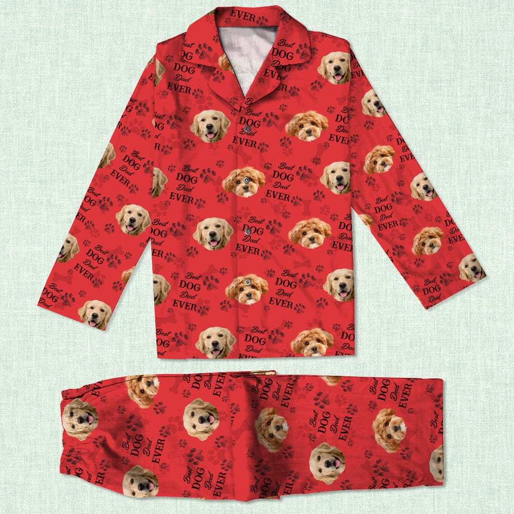 Custom Pet Photo Best Dog Dad Mom Ever, Best Fur Dad Mom Ever Pajamas - Dog Owners Gifts HA75 895036 - Image 8