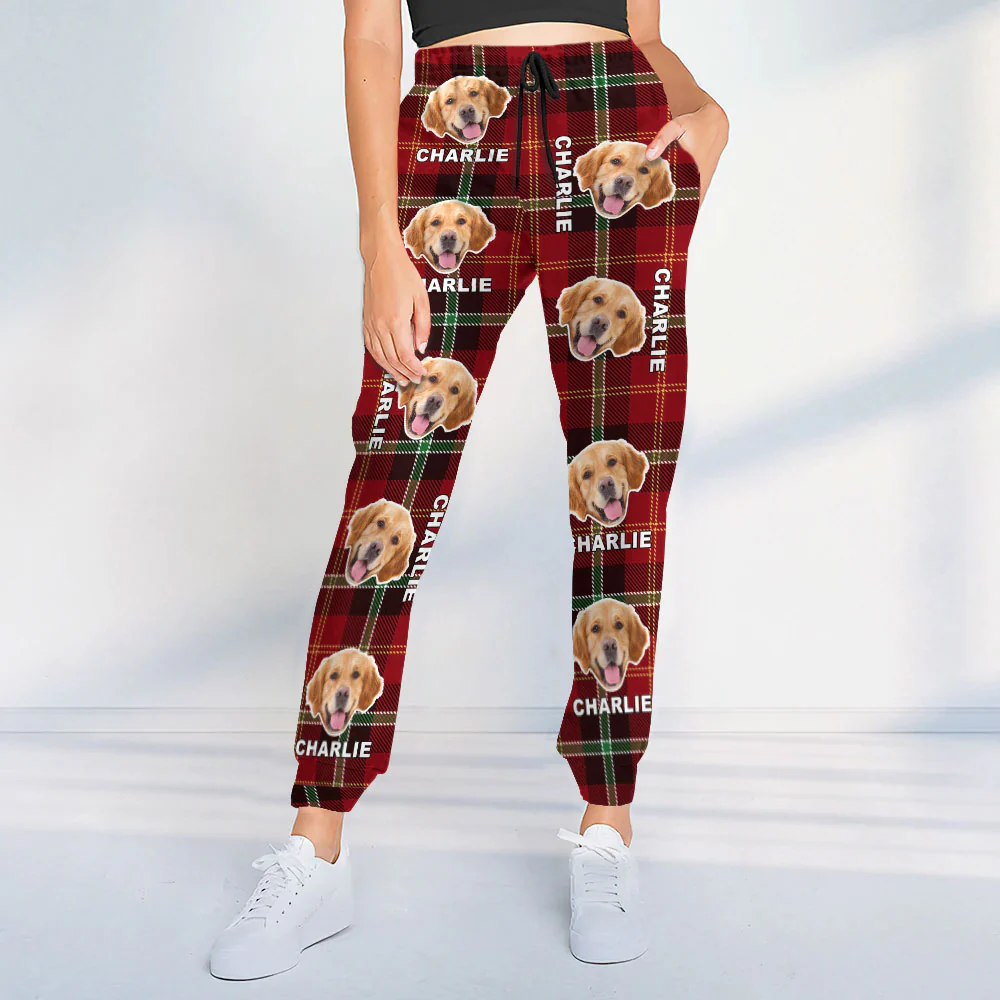 Custom Pet Photo Flannel Style Personalized Sweatpant For Dog Lovers Cat Lovers CH07 896104 - Image 11