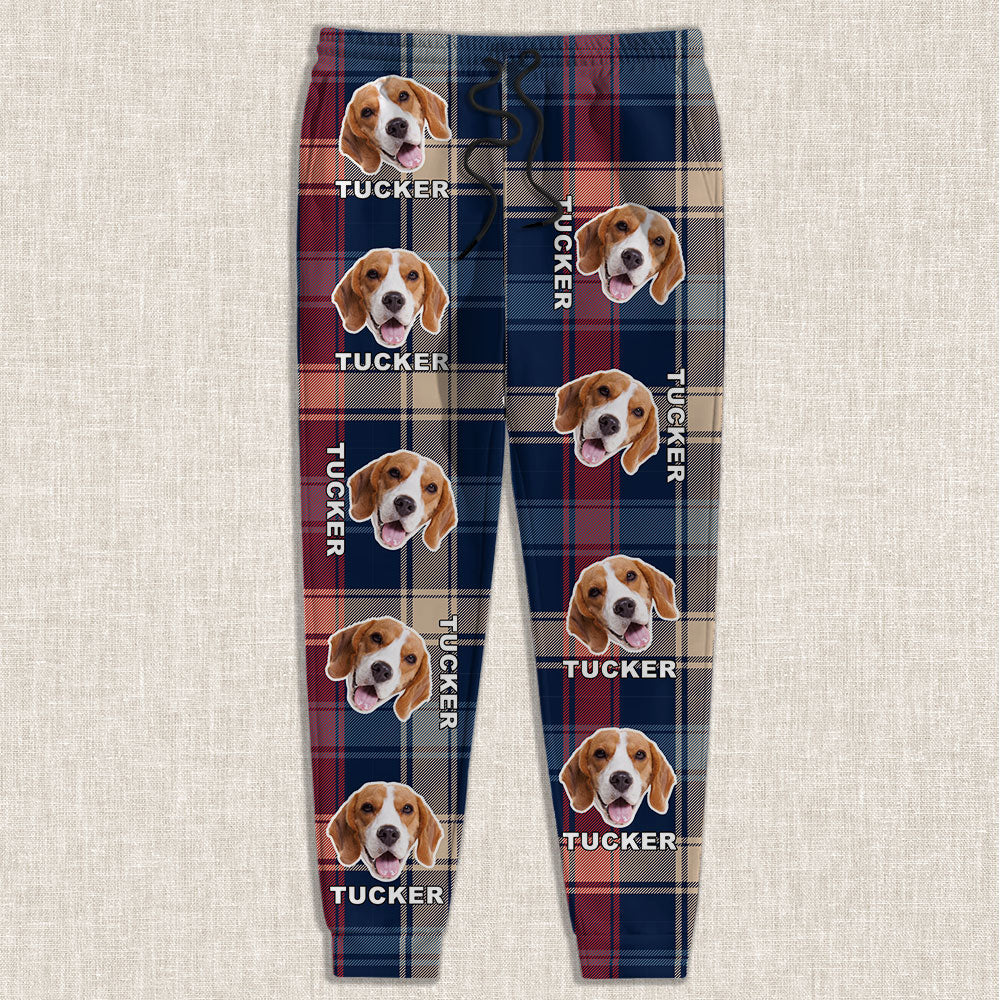 Custom Pet Photo Flannel Style Personalized Sweatpant For Dog Lovers Cat Lovers CH07 896104 - Image 4