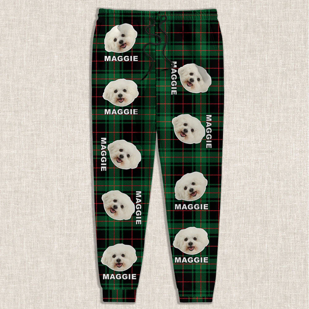 Custom Pet Photo Flannel Style Personalized Sweatpant For Dog Lovers Cat Lovers CH07 896104 - Image 6