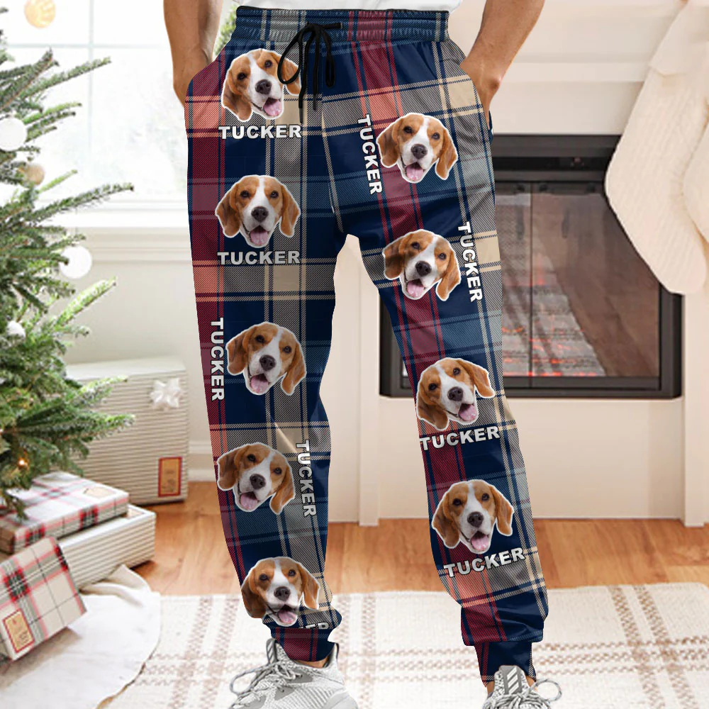 Custom Pet Photo Flannel Style Personalized Sweatpant For Dog Lovers Cat Lovers CH07 896104 - Image 8