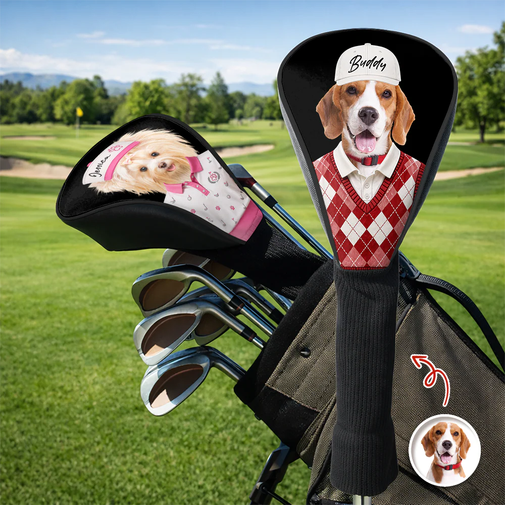 Custom Pet Photo Funny Golf Head Cover Gift For Dog Dad CH07 911432 - Image 2