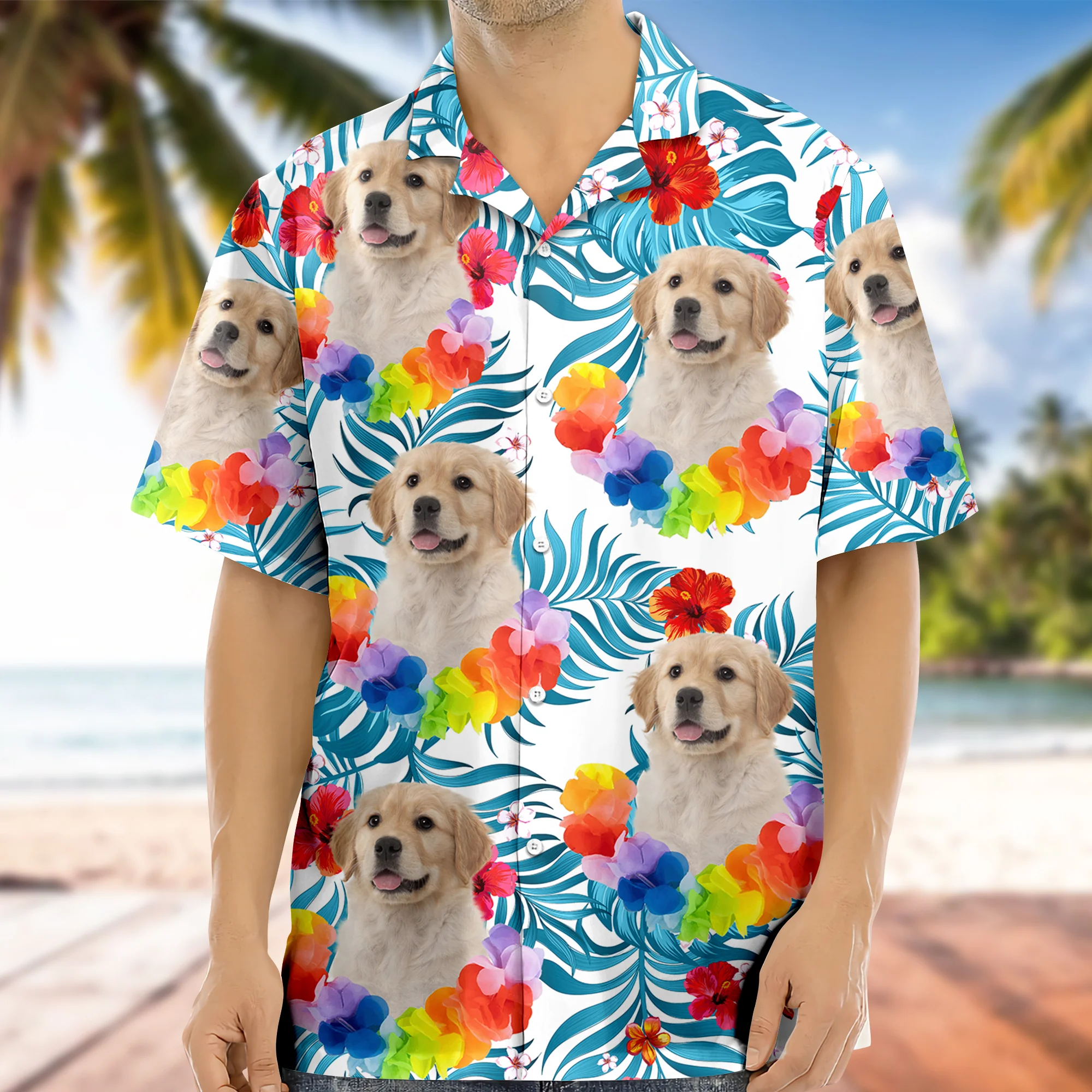 Custom Photo Aloha Dog Cat - Personalized Hawaiian Shirt Summer Gift CH07 896122 - Image 4