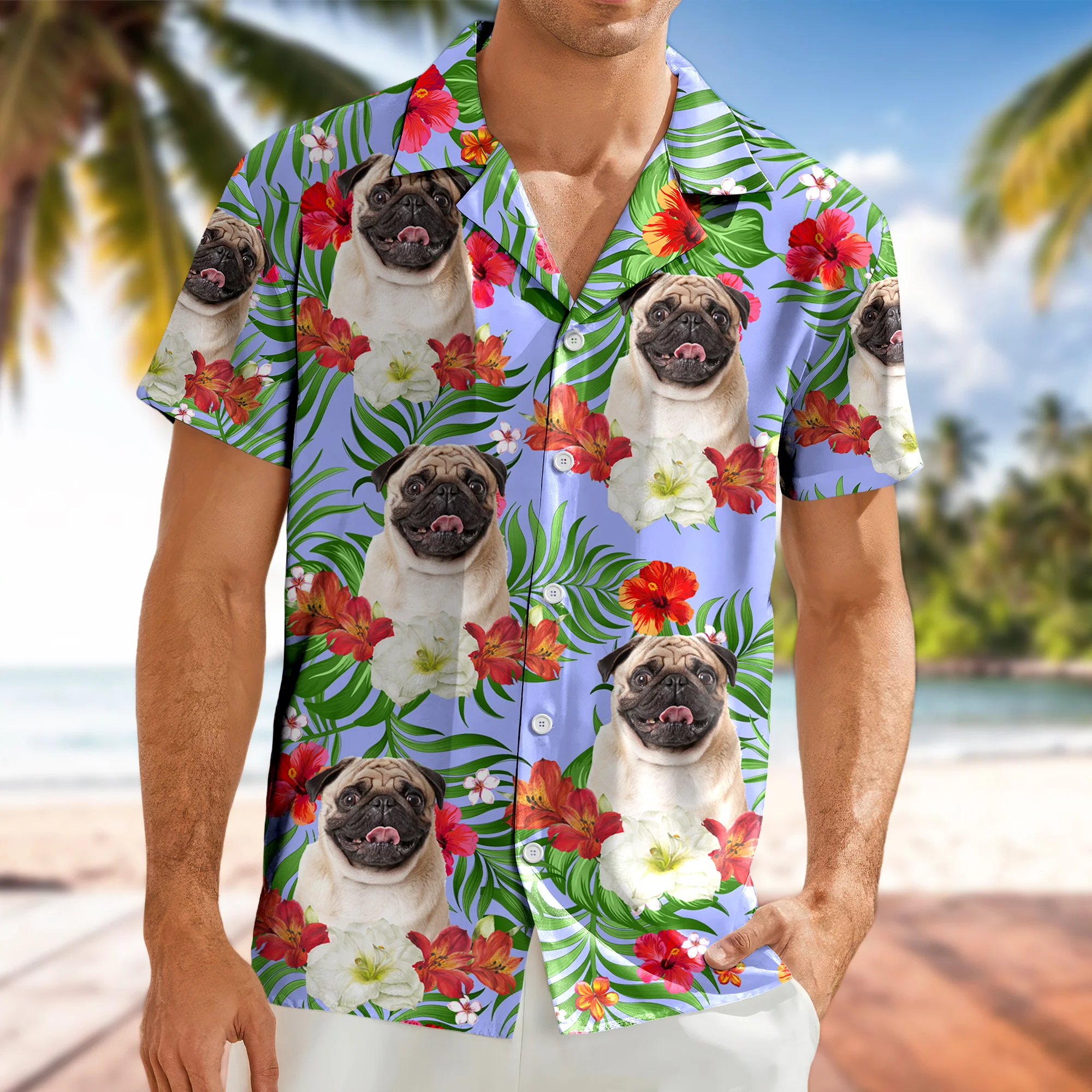 Custom Photo Aloha Dog Cat - Personalized Hawaiian Shirt Summer Gift CH07 896122 - Image 6