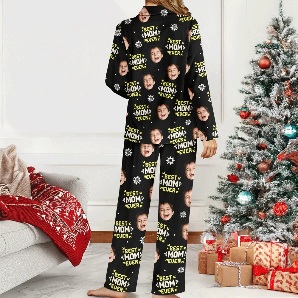 Custom Photo Best Daddy Ever Funny Kids Christmas - Personalized Pajamas CH07 899722 - Image 6