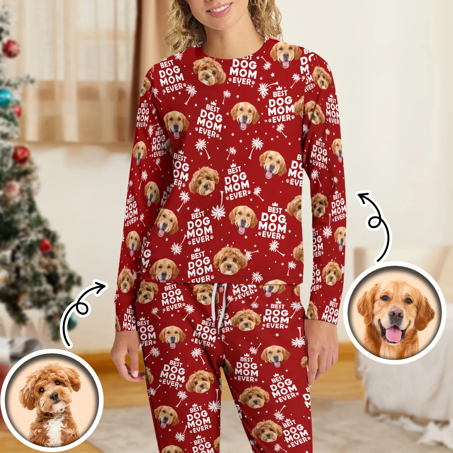 Custom Photo Best Dog Cat Dad Mom Ever Sleepwear CH07 899114 - Image 5