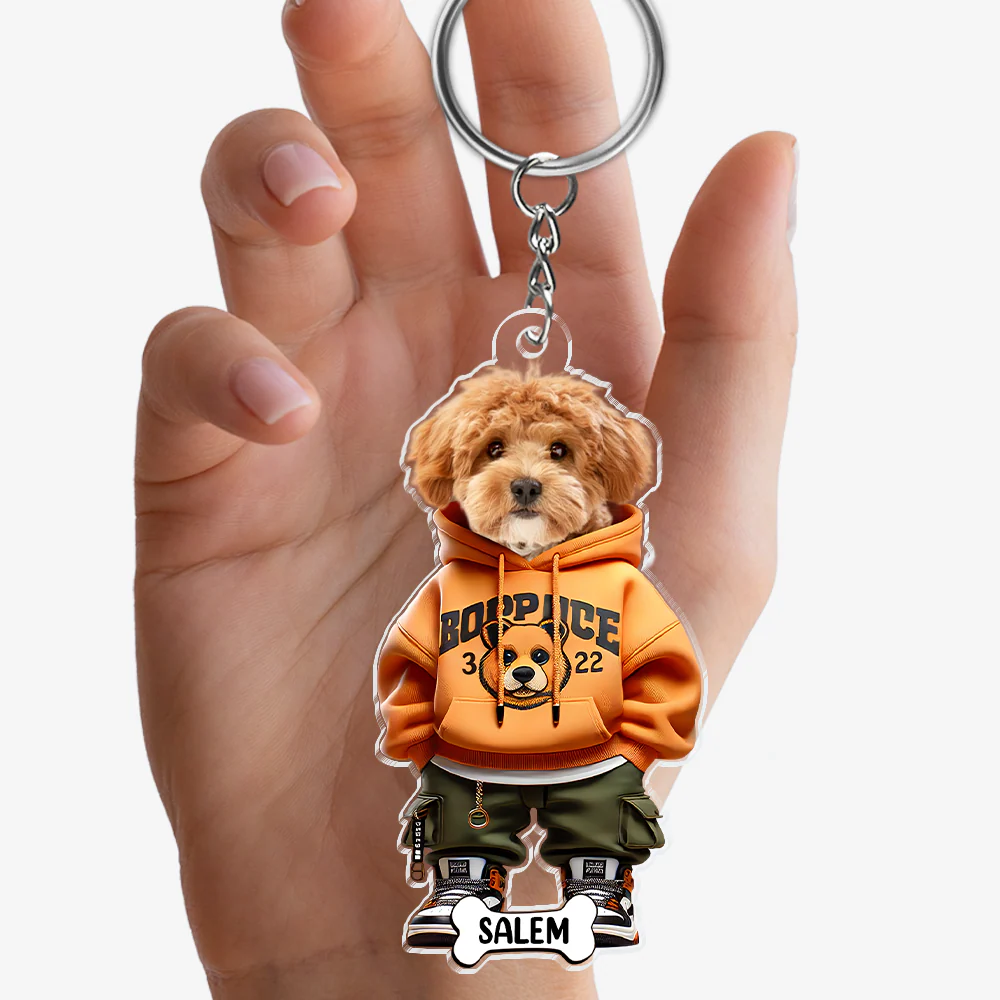 Custom Photo Cute Dog Cat Acrylic Keychain Gift For Dog Lovers Cat Lovers CH07 895700 - Image 6