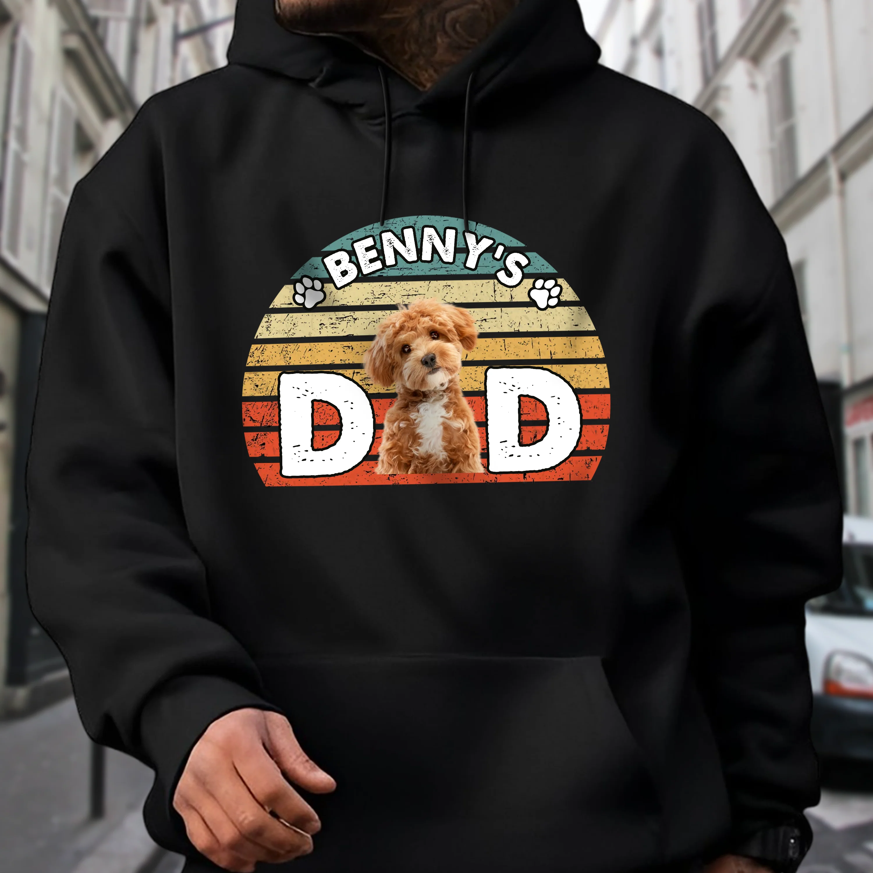 Custom Photo Dog Dad Mom Retro Dark Shirt For Dog Lovers CH07 895868 - Image 5