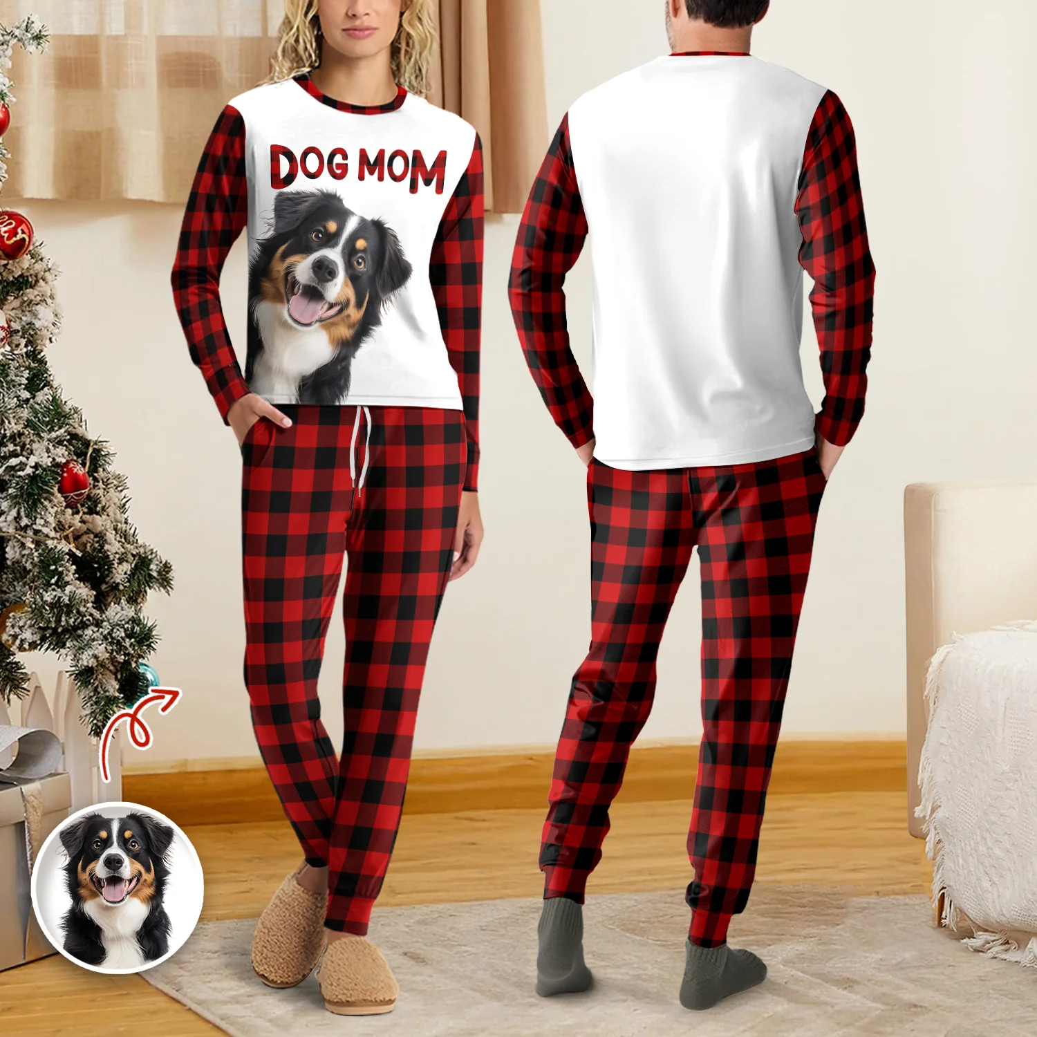 Custom Photo Dog Mom Dog Dad Personalized Sleepwear Gift For Dog Lovers CH07 899110 - Image 4