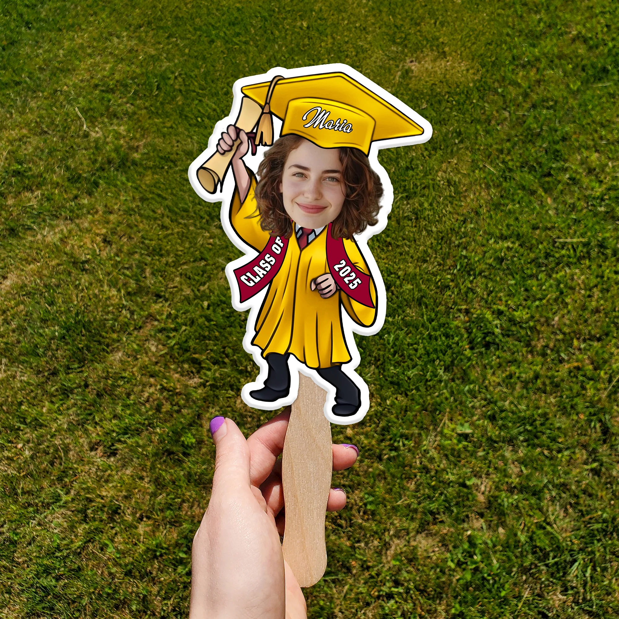 Custom Photo Graduate Personalized Face Fans Graduation Day Party Decor CH07 895330 - Image 6