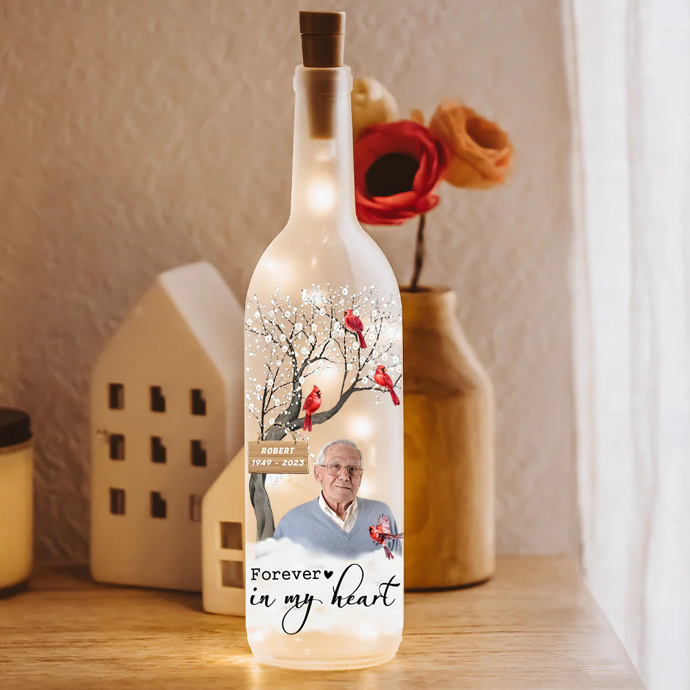 Custom Photo I'm Always With You - Personalized Bottle Lamp Memorial Gift CH07 895314 - Image 5