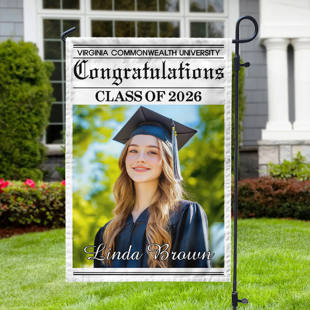 Custom Photo Newspaper Styles Class Of 2026 Garden Flag Graduation Party Decor CH07 910716 - Image 4