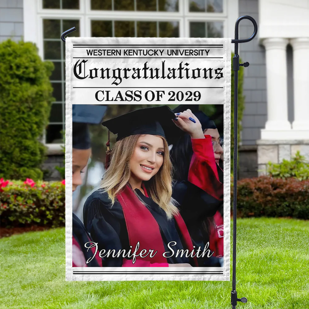 Custom Photo Newspaper Styles Class Of 2026 Garden Flag Graduation Party Decor CH07 910716 - Image 9