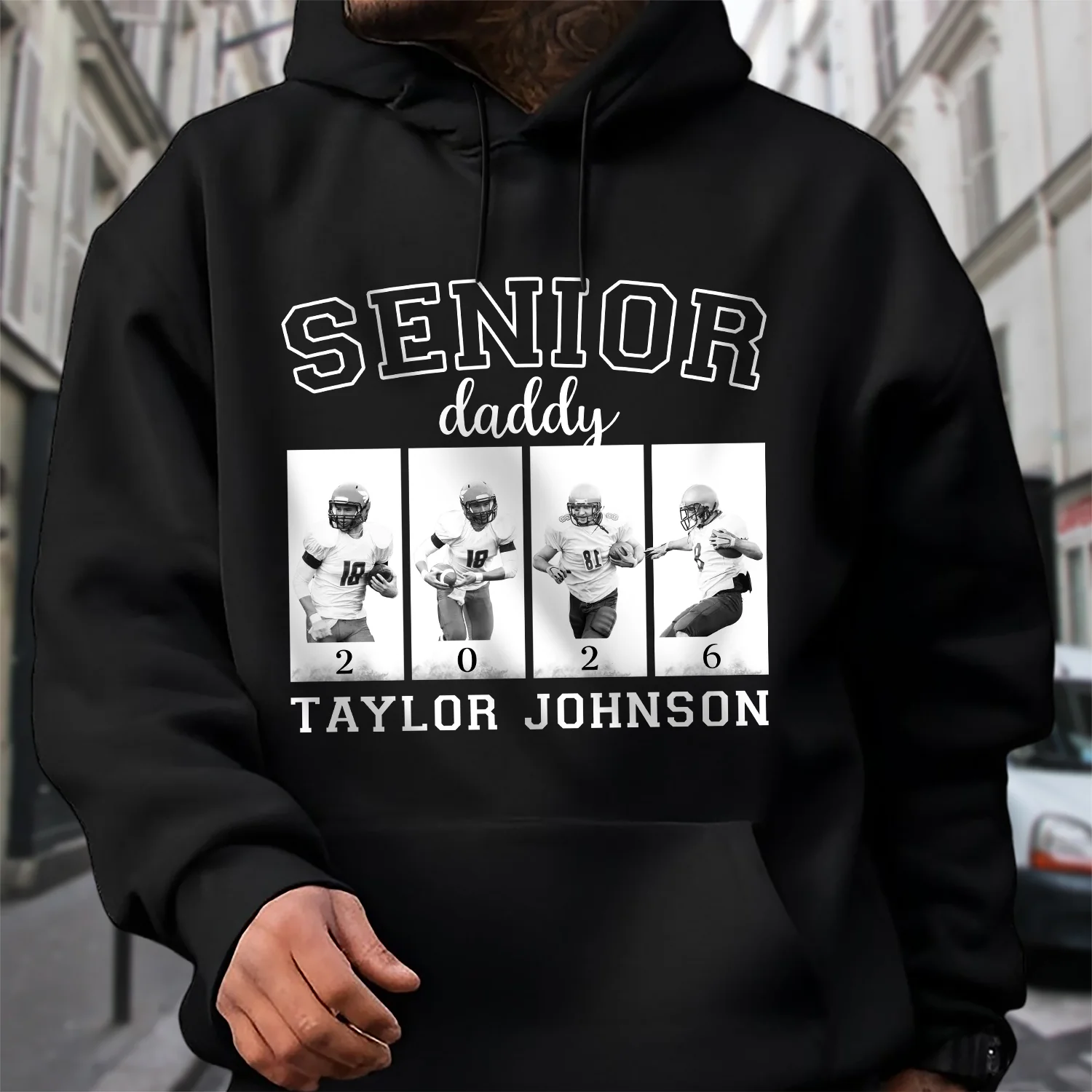 Custom Photo Senior Football Mama Dark Shirt Gifts For Football Mom, Football Lover CH07 899446 - Image 5