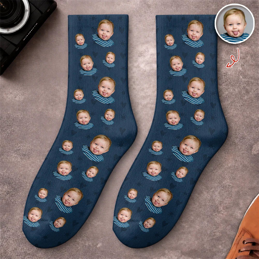 Custom Socks from Photo, Dog Cat Parent Gift CH07 180046 - Image 5