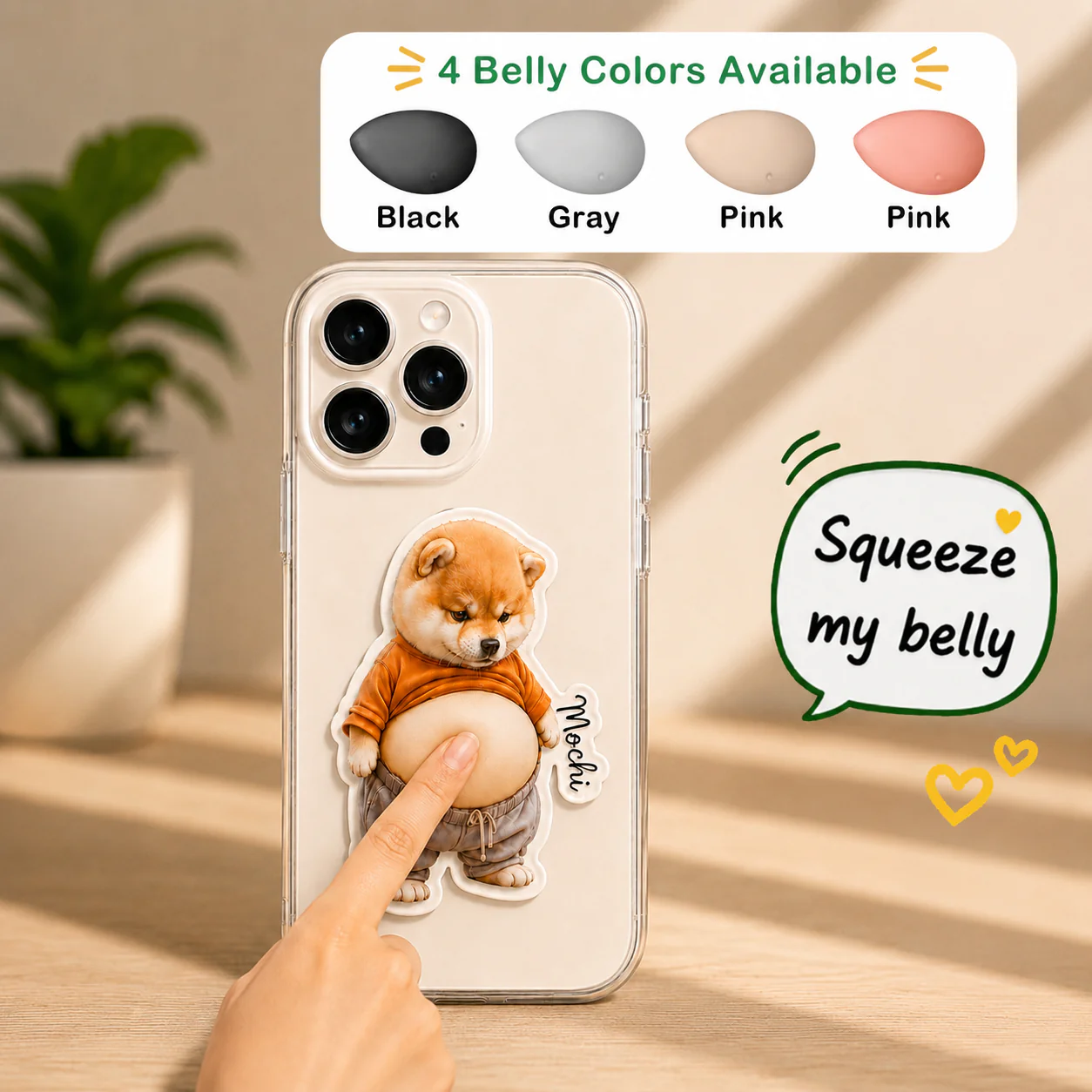 Custom Photo Dog & Cat Belly Mochi Squishy Stickers, Cute Squeeze Toys CH07 911900 - Image 2