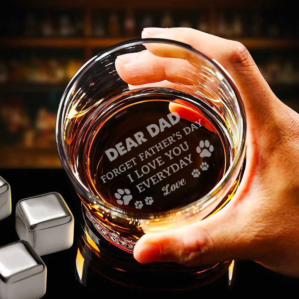 Forget Father's Day We Love You Every Day Personalized Engraved Whiskey Glass Gift For Dog Lover CH07 895780 - Image 3