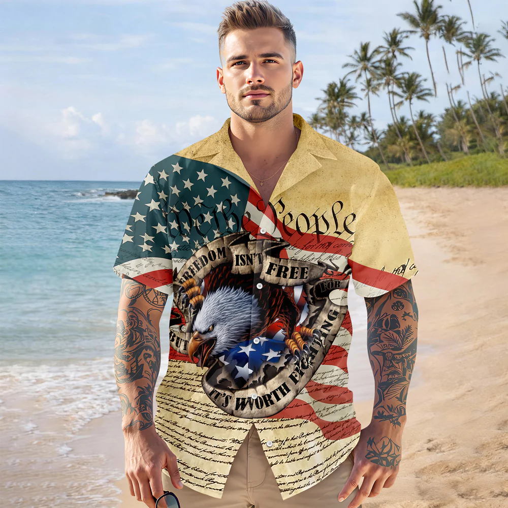 Freedom isn't Free, It's Worth Fighting For - 250th Anniversary of America Hawaii Shirt CH07 910466 - Image 2