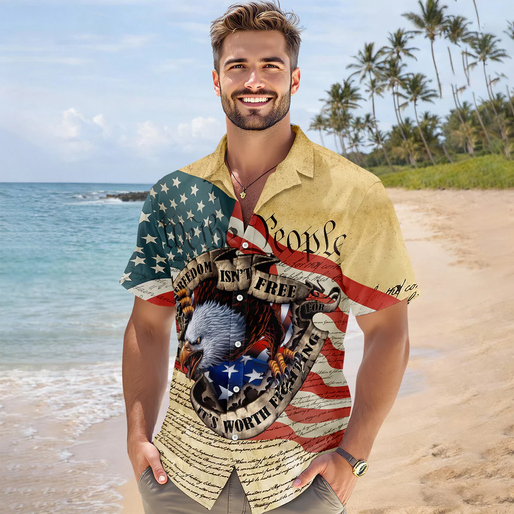Freedom isn't Free, It's Worth Fighting For - 250th Anniversary of America Hawaii Shirt CH07 910466 - Image 3