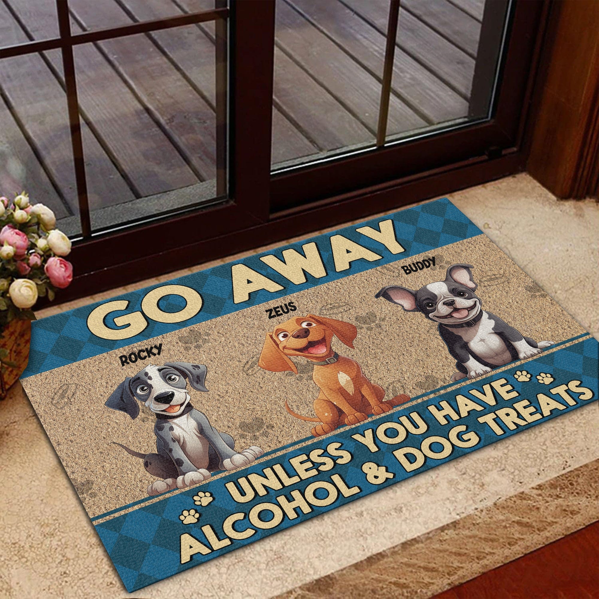 Go Away Unless You Have Dog Treats Personalized Doormat Funny Gift For Dog Lovers CH07 895254 - Image 8