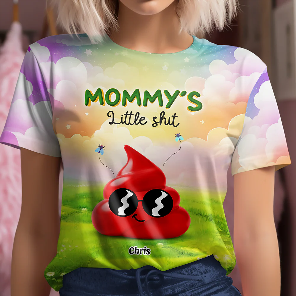 Grandma's Little Sh*ts Personalized 3D Shirt Funny Gift For Grandma, Mommy CH07 895250 - Image 4