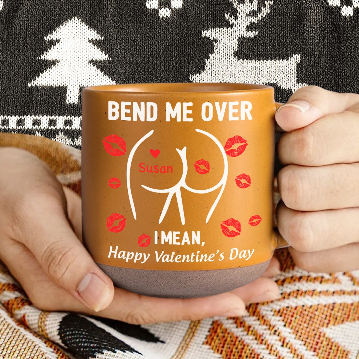 Happy Valentine’s Day Personalized Pottery Mug Funny Gift For Boyfriend Husband CH07 895216 - Image 3