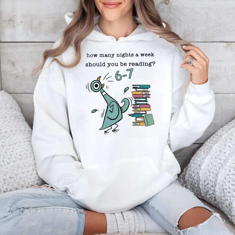 How Many Nights A Week Should You Be Reading 67 Bright Shirt Funny Gift CH07 899002 - Image 2