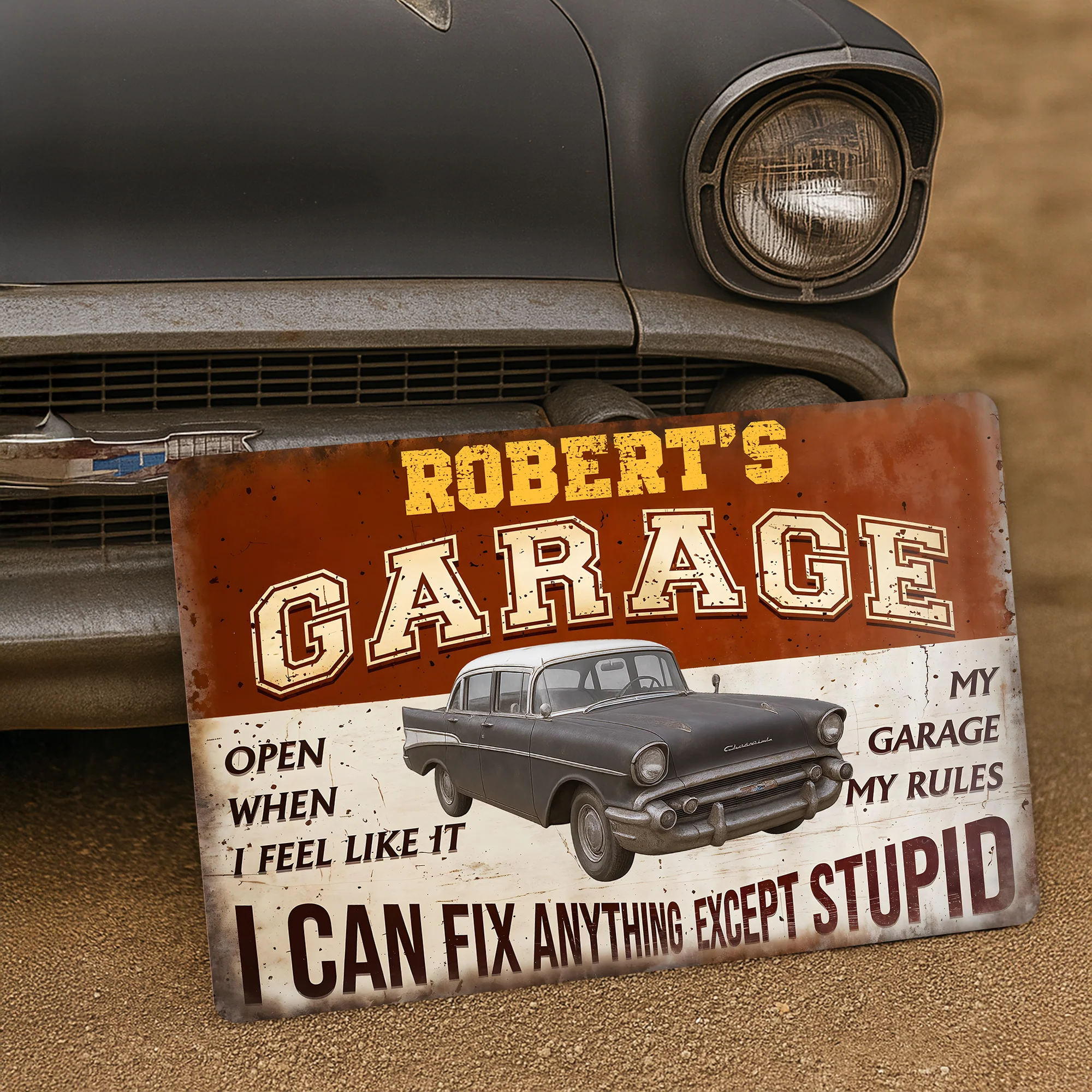 I Can Fix Anything Customized Classic Metal Signs Custom Garage Sign Gift for Dad Grandpa CH07 896224 - Image 6