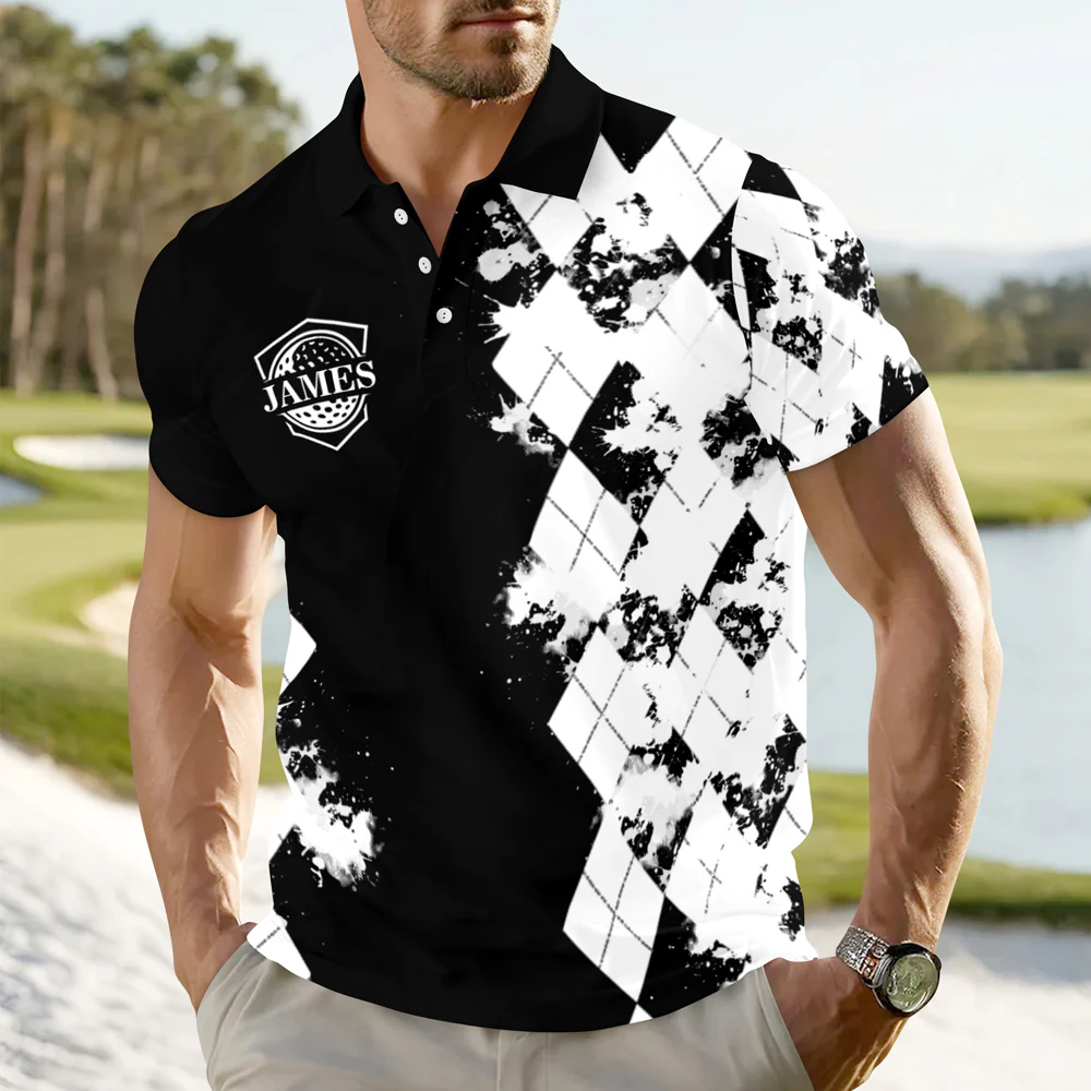I Like Big Putts Custom Name Polo Shirt Funny Gift For Golfer CH07 895560 - Image 2