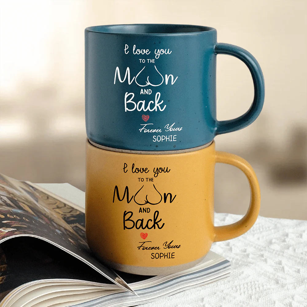 I Love You To The Moon And Back Personalized Pottery Mug Gift For Boyfriend Girlfriend LM32 895096