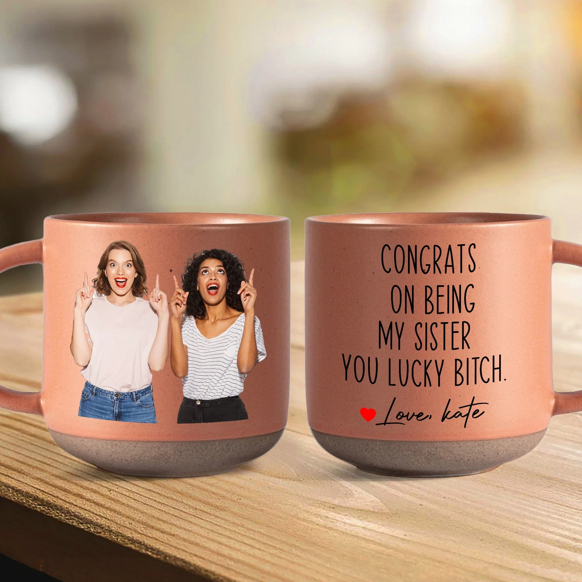 I'd Punch a Bitch for You Right in the Throat Pottery Mug Friendship Gift For Besties Sister LM32 895062 - Image 2