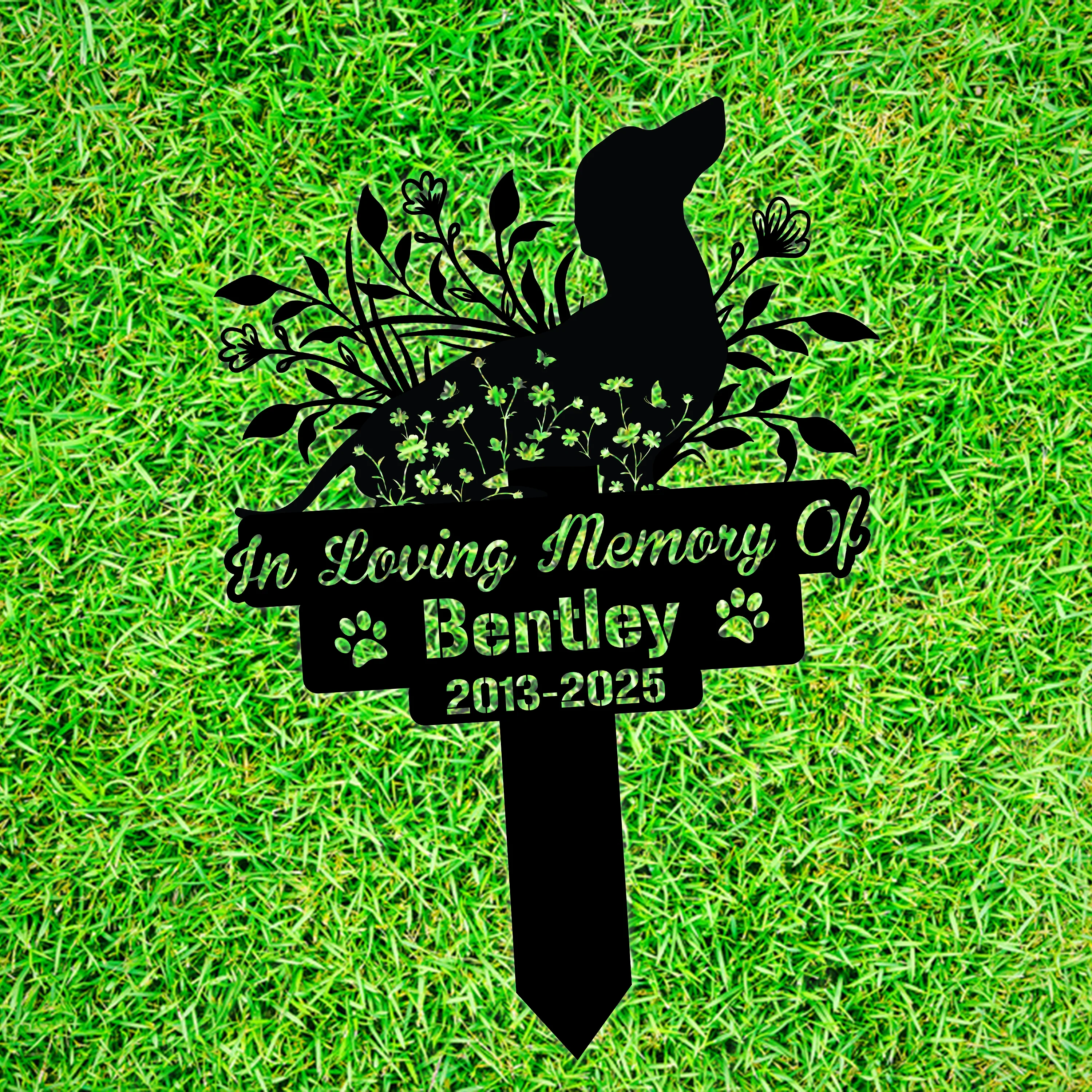 In Loving Memory Of Dog Loss Personalized Dog In Heaven Garden Stake CH07 896174 - Image 6