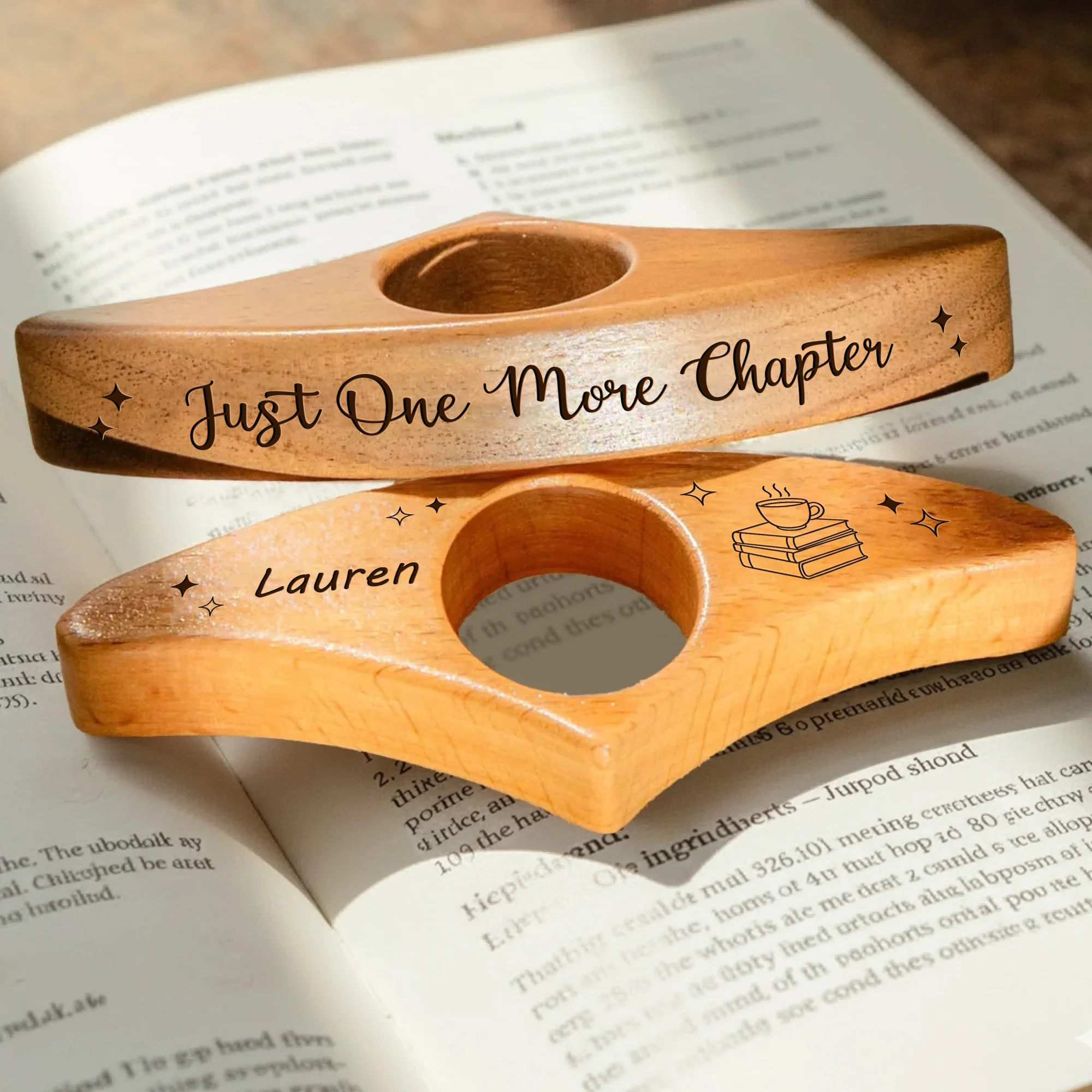 Just One More Chapter Personalized Engraved Book Page Holder Gifts For Book Lovers CH07 899514 - Image 2