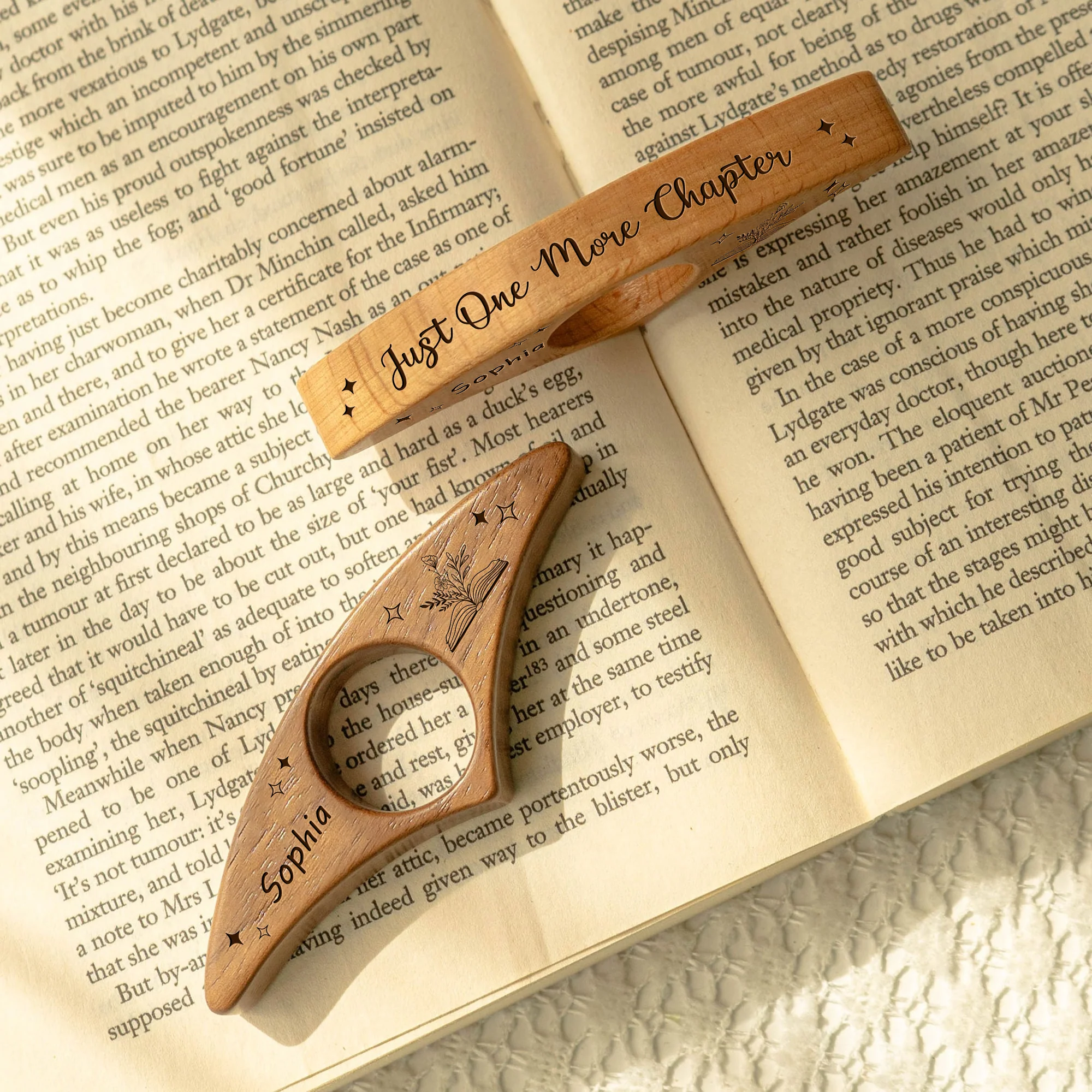 Just One More Chapter Personalized Engraved Book Page Holder Gifts For Book Lovers CH07 899514 - Image 3