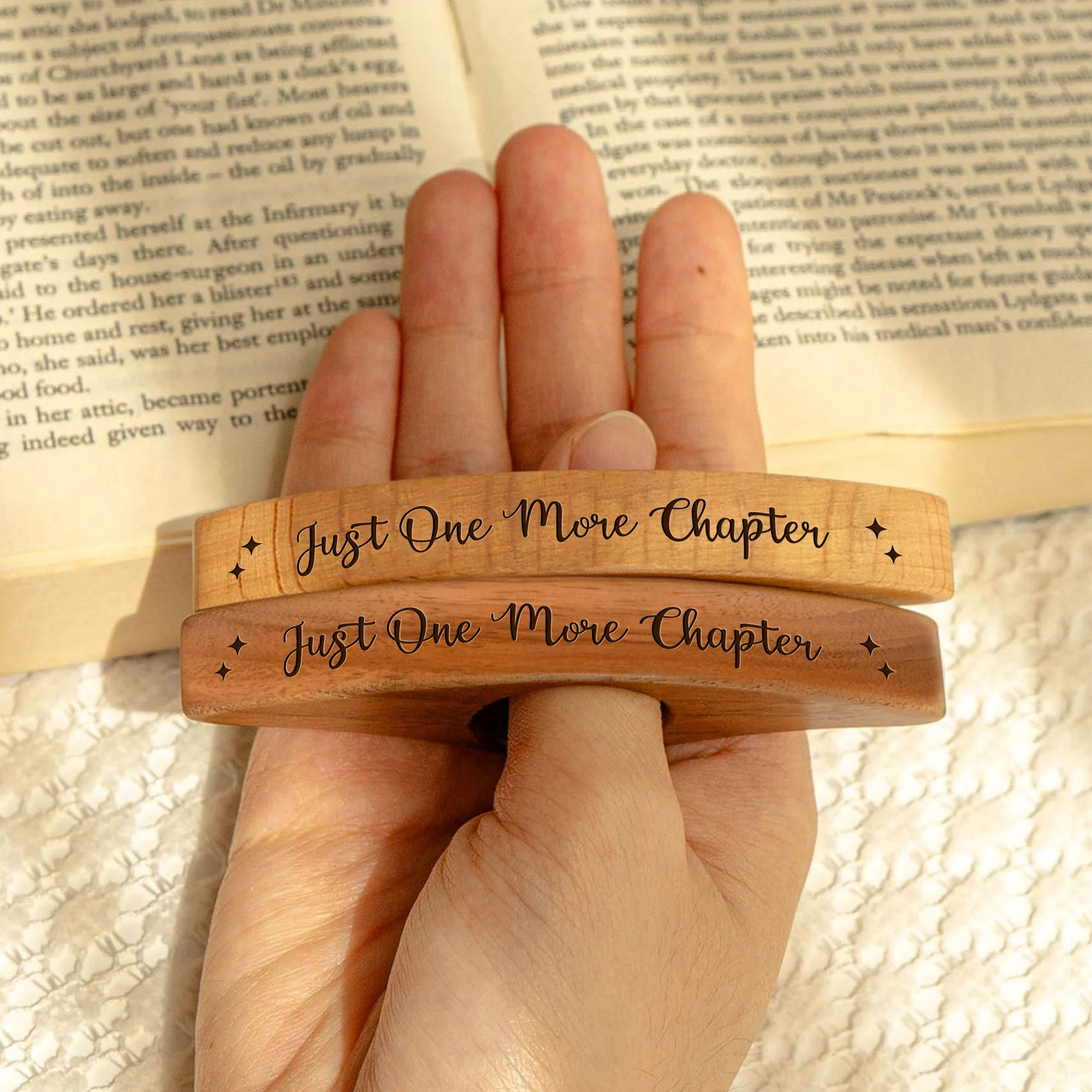 Just One More Chapter Personalized Engraved Book Page Holder Gifts For Book Lovers CH07 899514 - Image 4