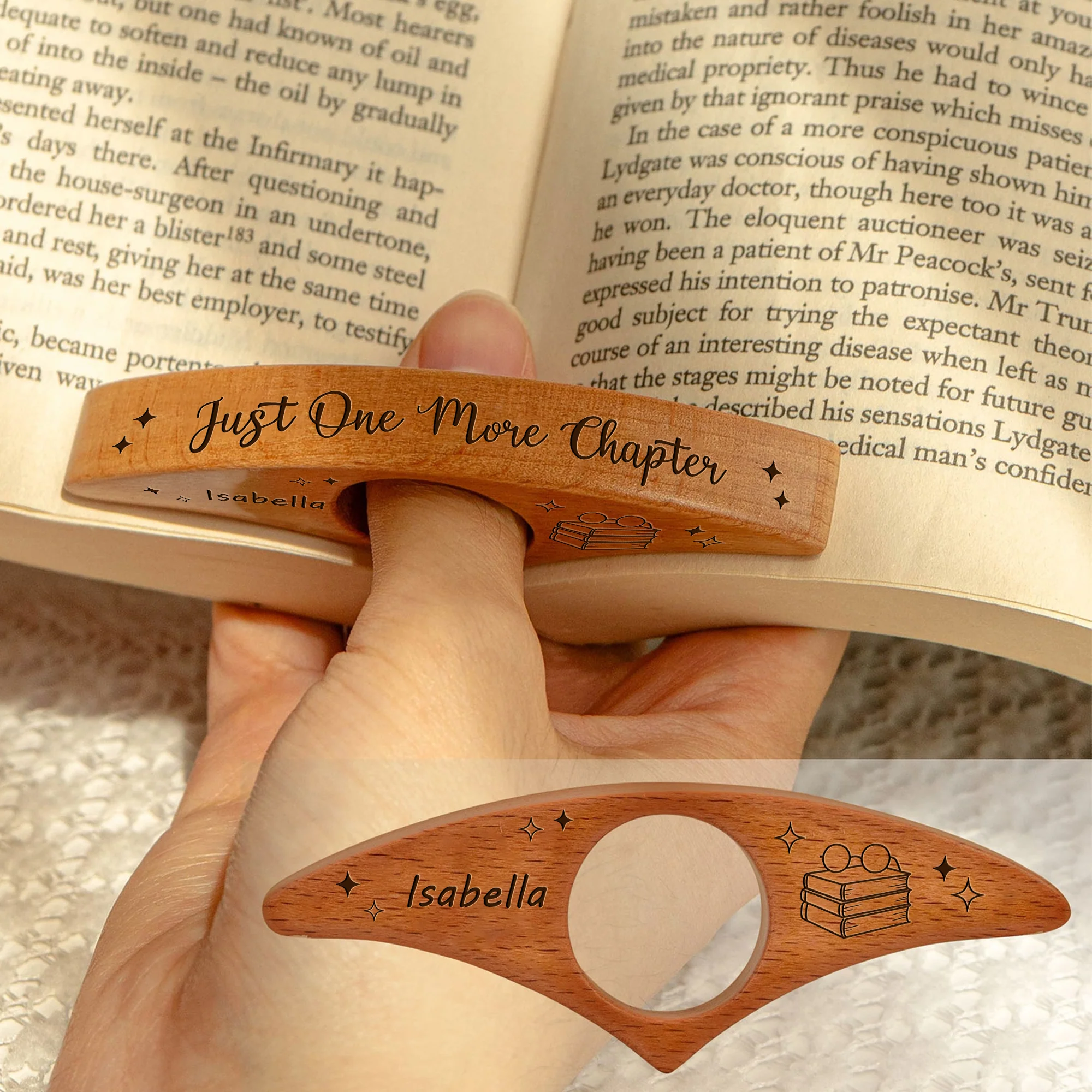 Just One More Chapter Personalized Engraved Book Page Holder Gifts For Book Lovers CH07 899514 - Image 6