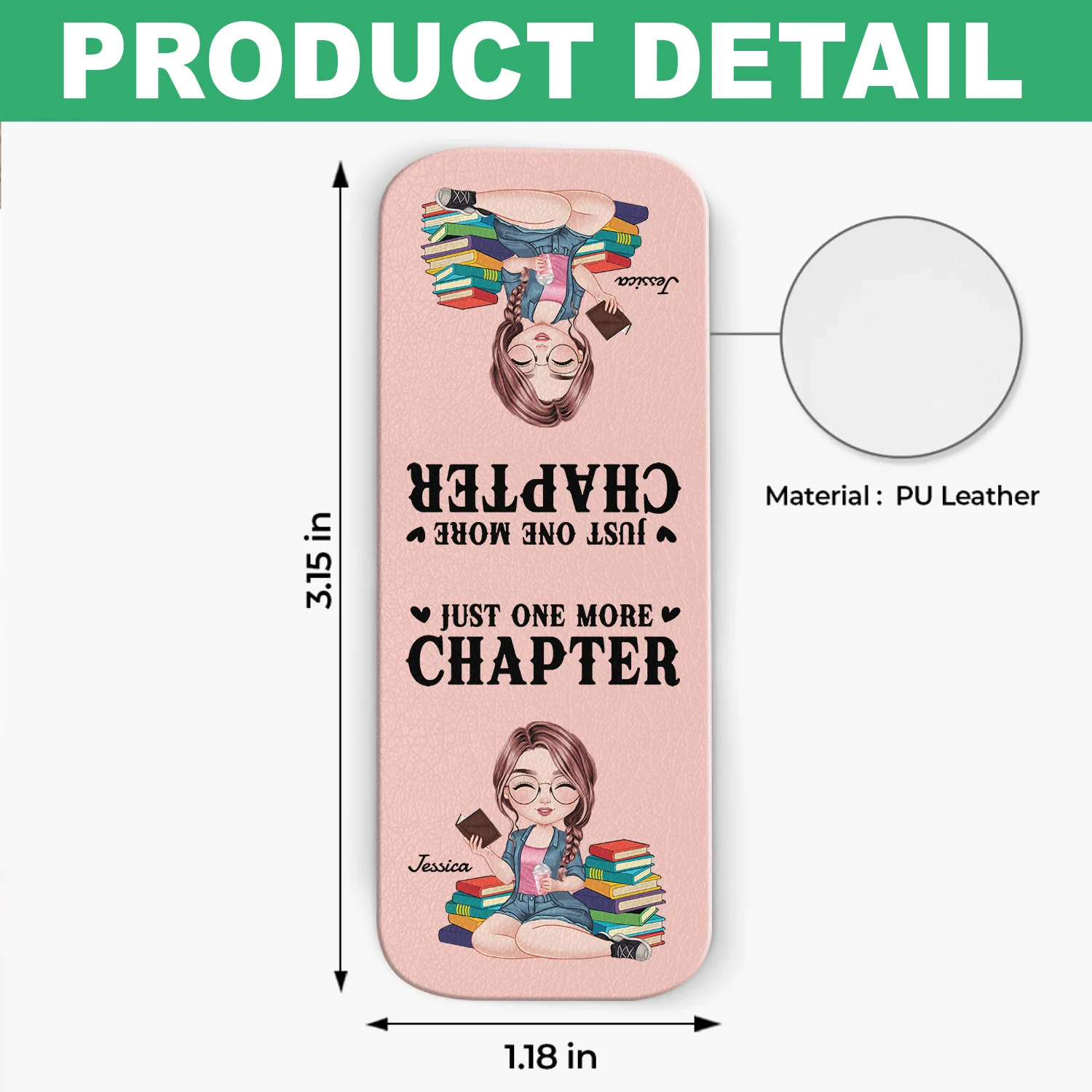 Just One More Chapter Personalized Leather Magnetic Bookmark Gifts For Book Lovers CH07 899522 - Image 7