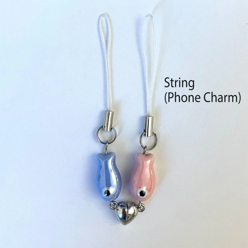 Magnetic Matching Fish Ceramic Keychain Cute Gifts for Couple For Best Friend CH07 910432 - Image 4