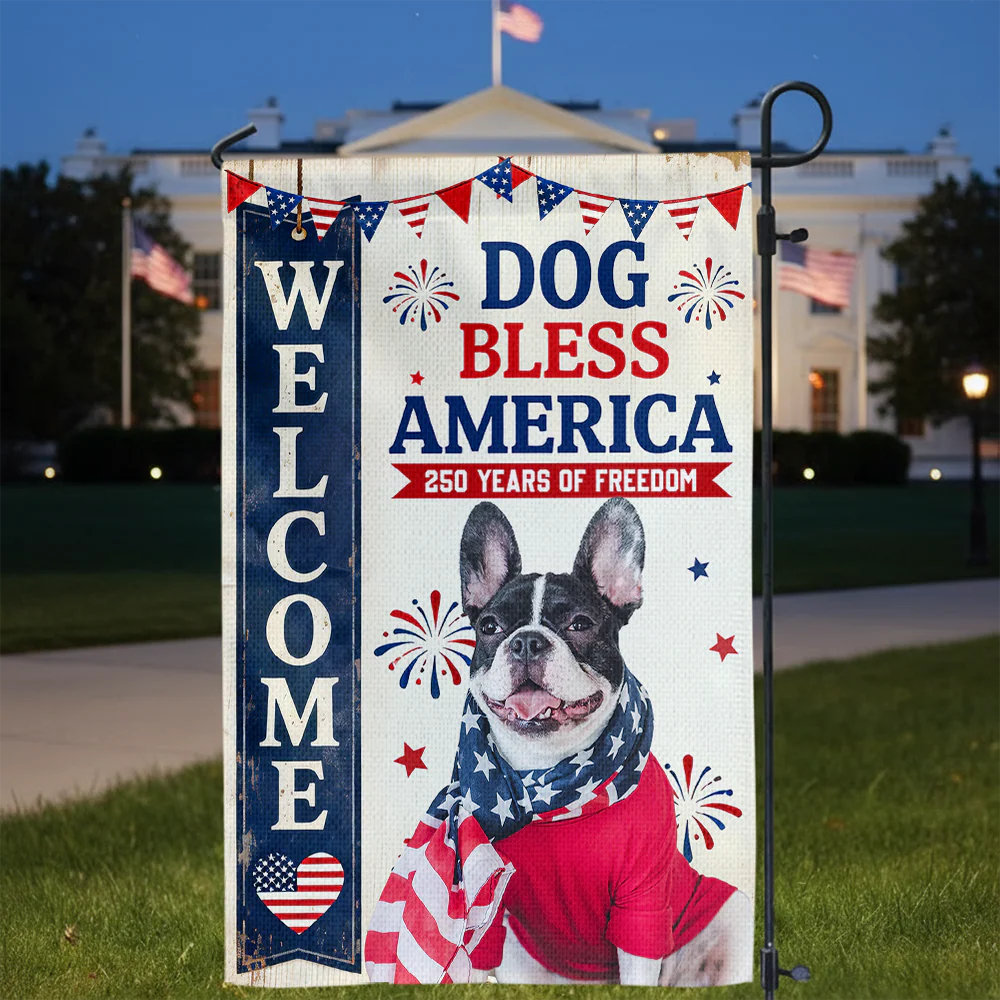 My Dog Celebrate 250 Years of Freedom America Custom Photo Garden Flag Funny Gift Decor CH07 910328 - Image 8